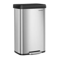 SONGMICS Kitchen Trash Can, 21 Gallon (80 L) Stainless Steel Garbage Can, with Stay-Open Lid and Step-on Pedal, Soft Closure, Ta