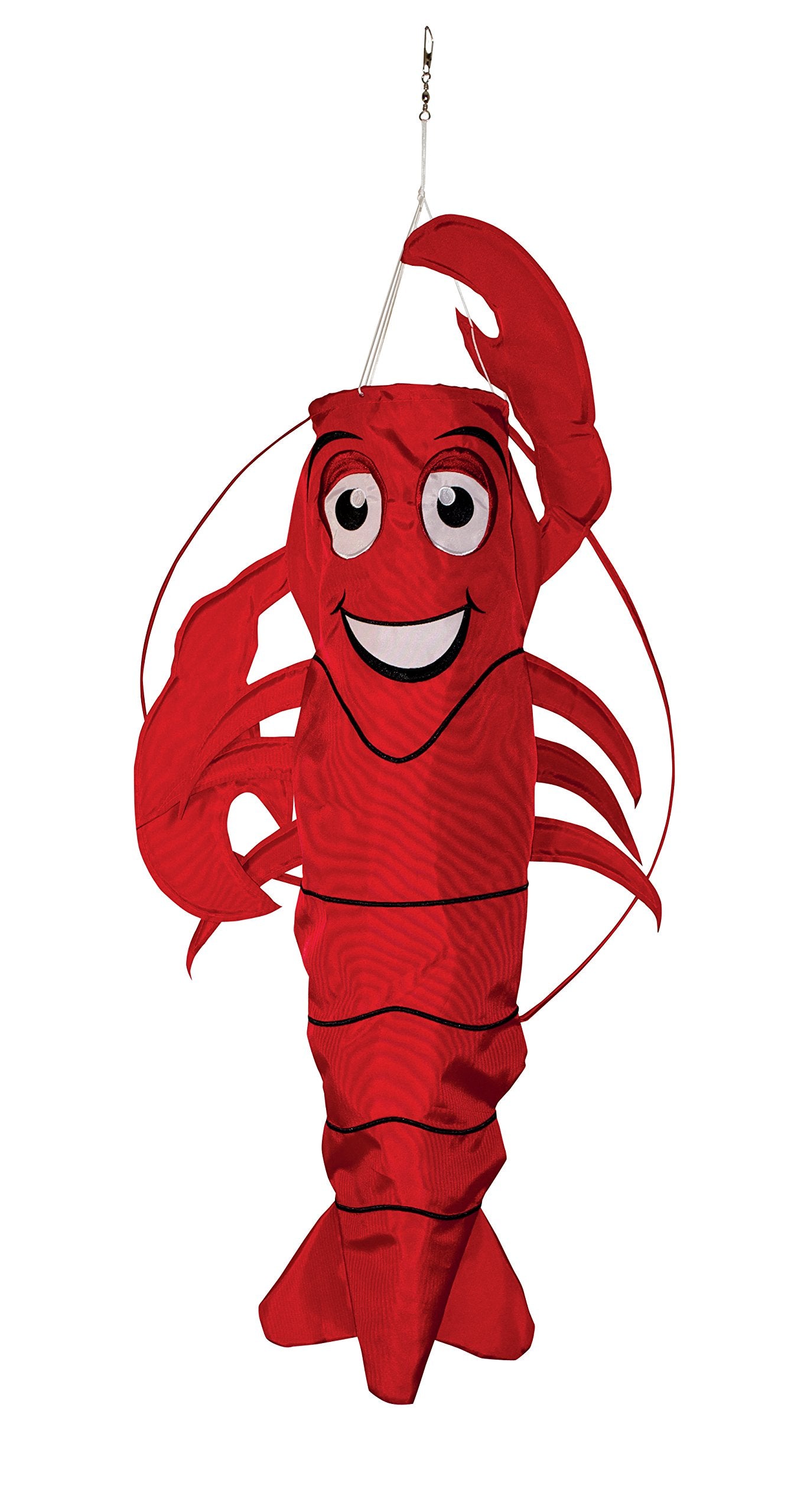 In The Breeze 3D Lobster Windsock - Hanging Outdoor Decoration,18' W X 35' H X 6' D,5010