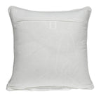 20' X 7' X 20' Transitional Beige and White Accent Pillow Cover with Poly Insert