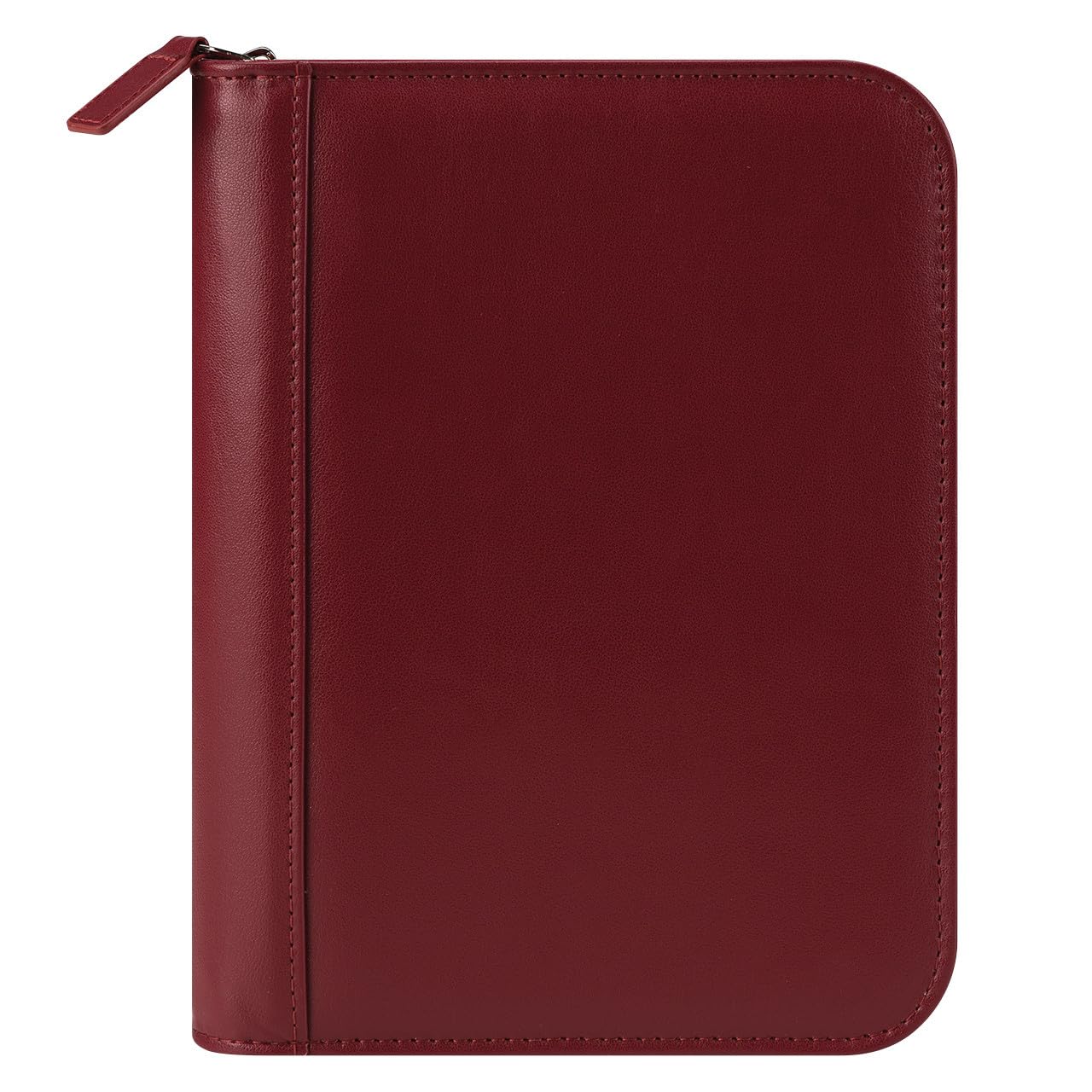 Franklincovey - Fc Signature Binder - Leather - Zipper Binder For Planners (Compact, Red)
