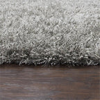 Rizzy Home Alora Decor Pearl 3'6" X 5'6" Solid Gray Hand-Tufted Area Rug