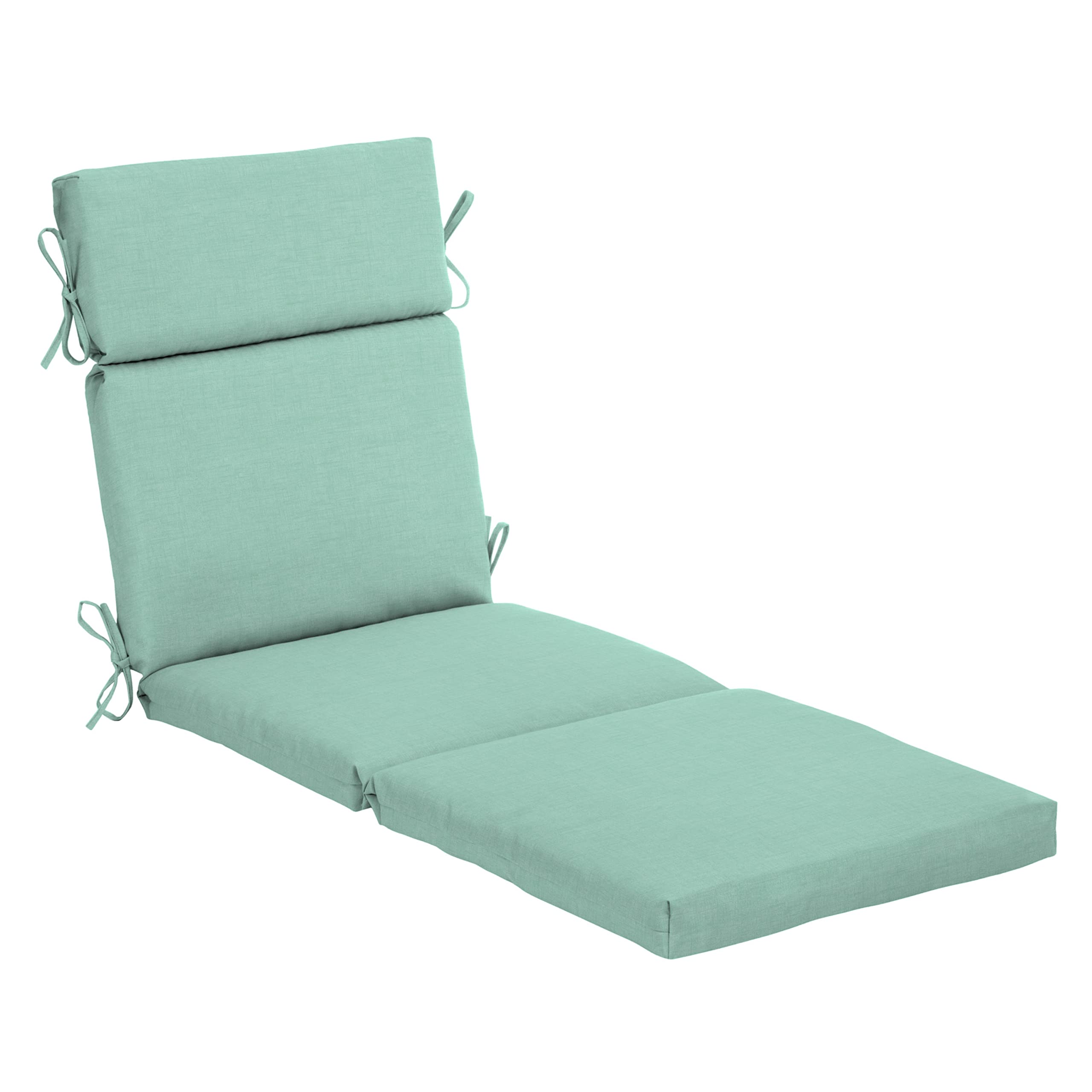 Arden Selections Outdoor Chaise Cushion, 22 X 77, Water Repellent, Fade Resistant 22 X 77, Aqua Leala