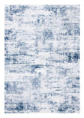SAFAVIEH Amelia Collection Area Rug - 53 x 76, Ivory & Navy, Modern Abstract Design, Non-Shedding & Easy Care, Ideal for High 