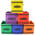 6 Pcs 11 Crayon Classroom Storage Bins, Colorful Fabric Cube Storage Bin