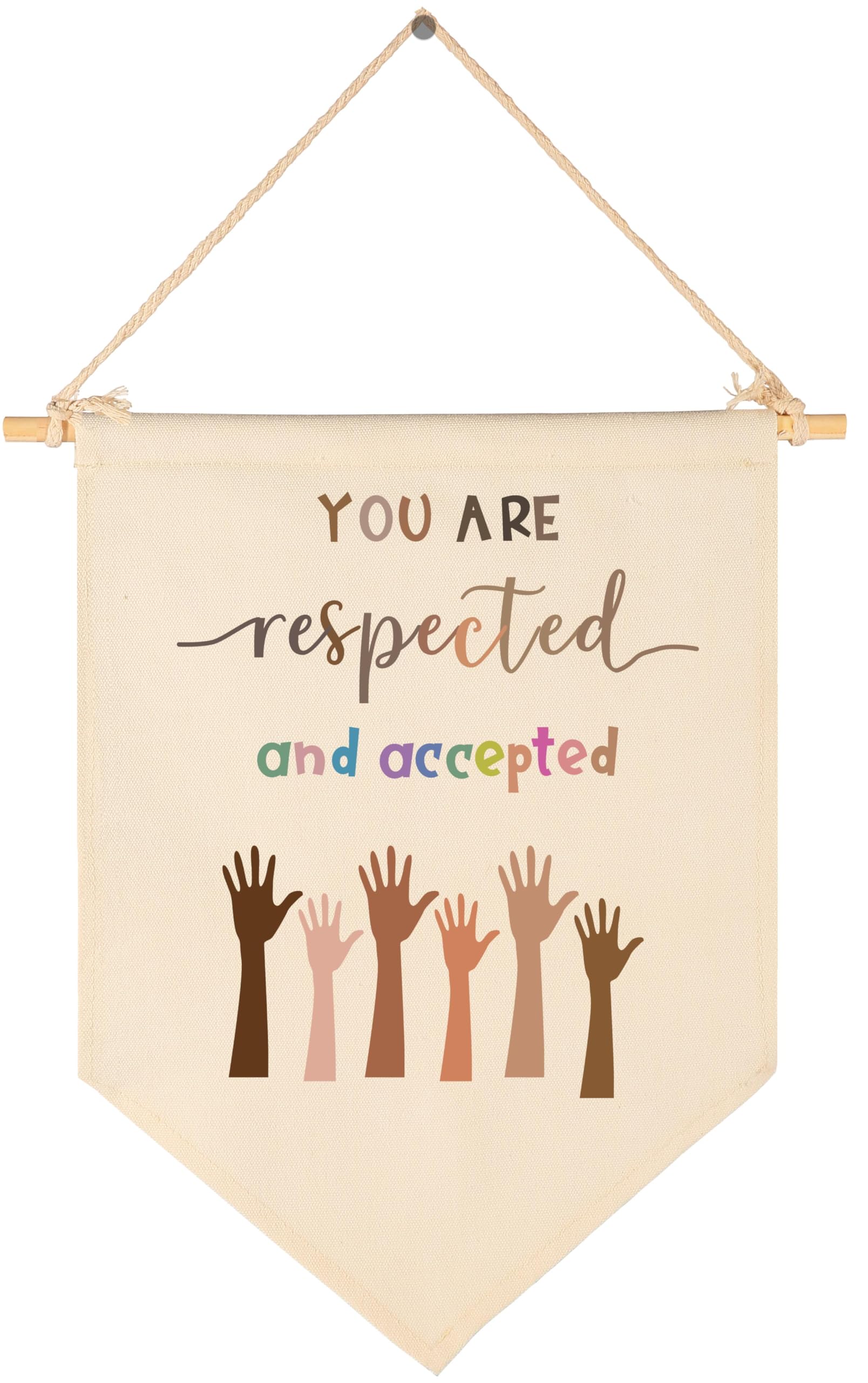 You are Respected and Accepted-School Counselor Office Decor-Therapy Office Decor,Stress Mangement,Self Care,Mental Health Penna