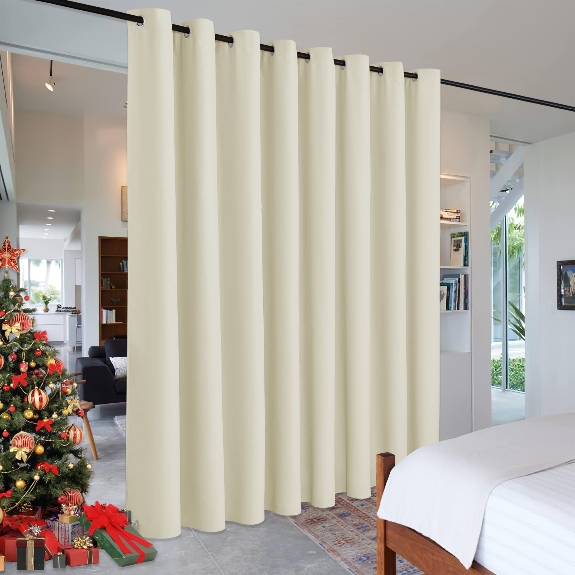 RYB HOME Blackout Curtains Soundproof Energy Saving Insulating Privacy Room Divider Curtains