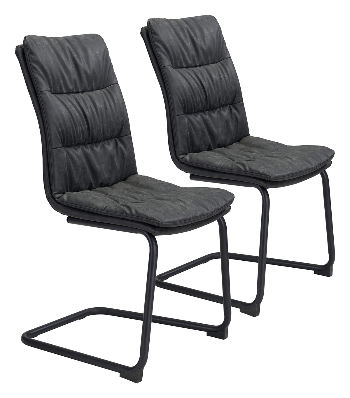 Zuo Modern Dining Chair (Set of 2) Vintage Black Sharon