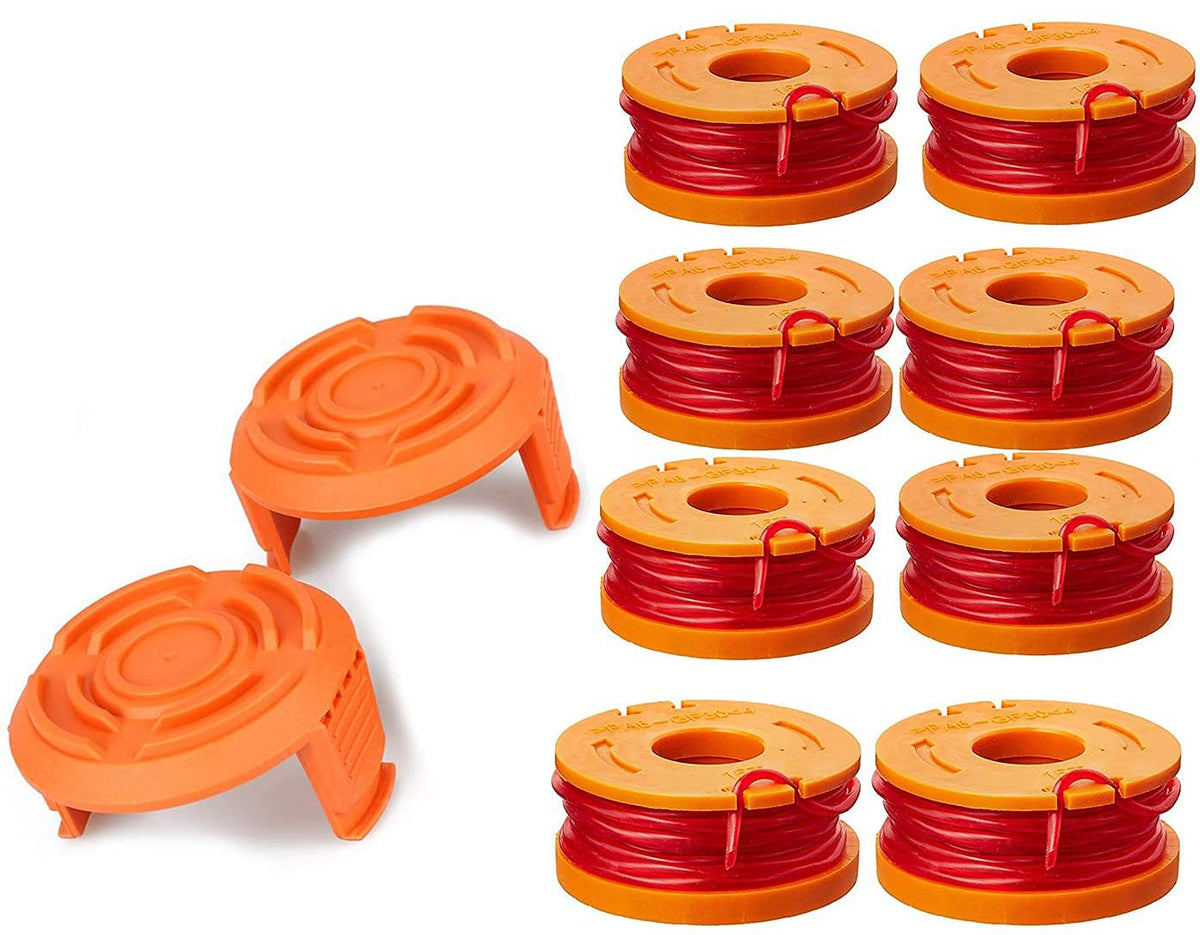 Trimmer Spool Line For Worx,Edger Spool Compatible With Worx Trimmer Spools Weed Eater String,Trimmer Line Refills 0.065 Inch Fo