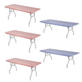 Kwik-Covers 8 ' Rectangle Plastic Table Covers 30 ' X 96 ', Bundle Of 5