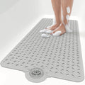 OTHWAY Bath Mat for Tub Non Slip: 39  X 17  Long Bathtub Mat with Hair CatcherBig Drain Holes Shower Mats for Inside ShowerMachi