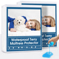 2 Pack Twin XL Mattress Protector Waterproof up - 14'' Noiseless & Breathable Mattress Topper Pad Cover Twin Extra Long Fitted S