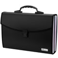 Uquelic 26Pockets Expanding File Folder - Upgraded Durable Buckle, Base With Ergonomic Portable Handle/Large Legal Size Expandab