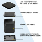 Btsd-Home Adjustable Bed And Furniture Risers Elevator Up To 3 Or 4 Inch Heavy Duty Bed Risers For Dorm Table Couch Sofa Wheels