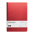 Zequenz Classic 360 Air Series, Size: Large, Color: Red, Paper: Dot, Soft Cover Notebook, Soft Bound Journal, 5.75' X 8.25', 2