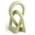 Global Crafts Natural Soapstone 6-inch Lovers Knot