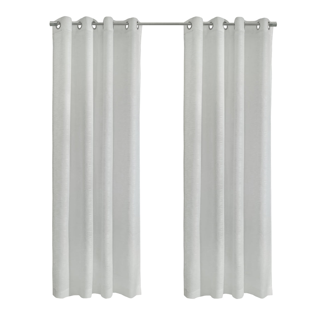 Richmark International Boucle Sheer Grommet Curtain Panel 52 X 84 In White