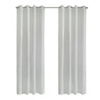 Richmark International Boucle Sheer Grommet Curtain Panel 52 X 84 In White