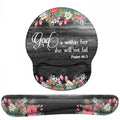 Keyboard Wrist Rest And Mouse Pad Wrist Support Set With Coasters, Ergonomic Gaming Mousepad For Home Office Working Studying Ea