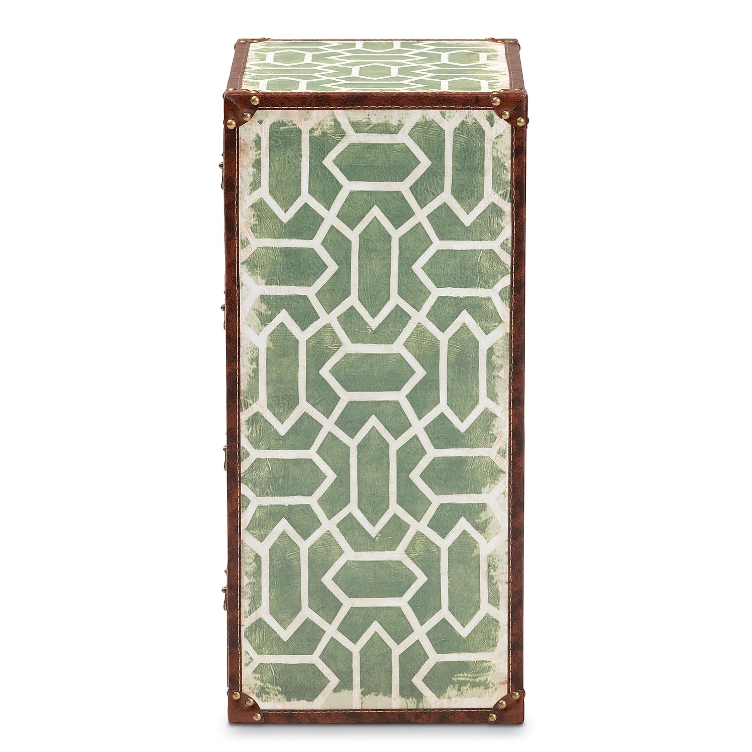 Baxton Studio Amandine 25.6-inch High 4-Drawer Storage Cabinet, Multicolor (164-10657-HiT)