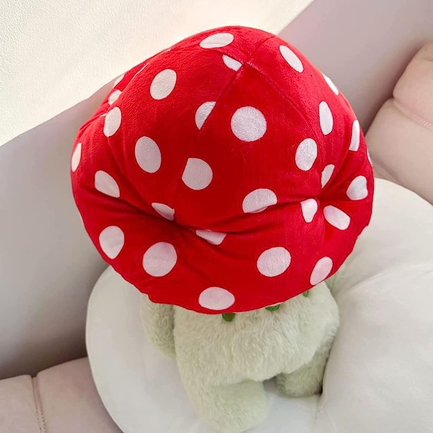 Frog Plushies Toys, 17' Cute Frog Pillow With Mushroom Hat Stuffed Animals, Kawaii Plushies Gift For Kids Girls Adults Valentin