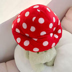 Frog Plushies Toys, 17' Cute Frog Pillow With Mushroom Hat Stuffed Animals, Kawaii Plushies Gift For Kids Girls Adults Valentin