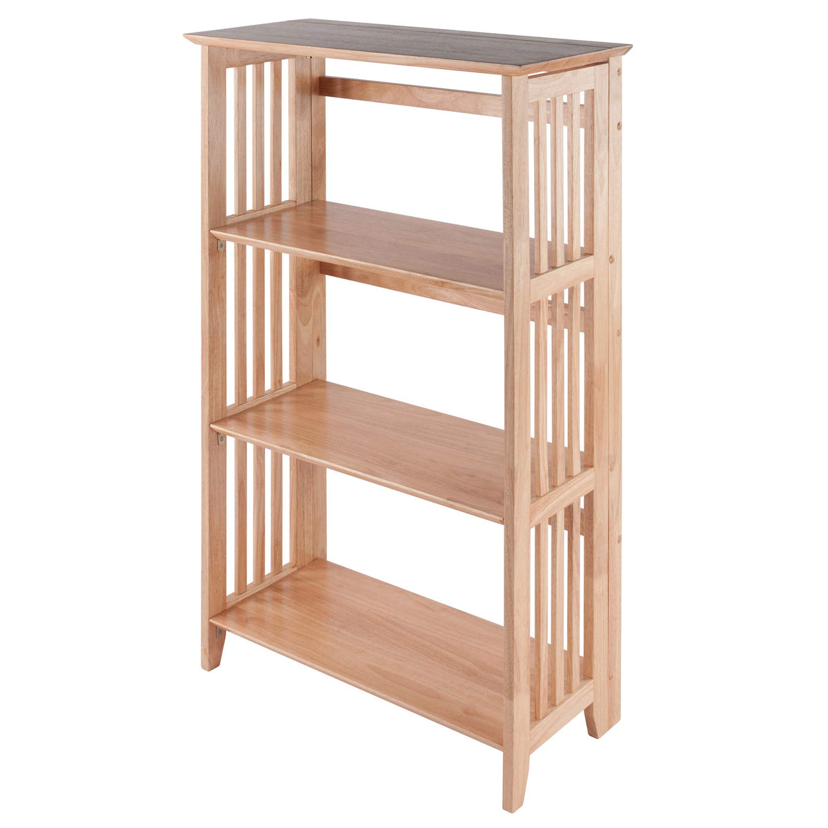 Winsome Mission Beech Wood 4-Tier Shelf, Natural