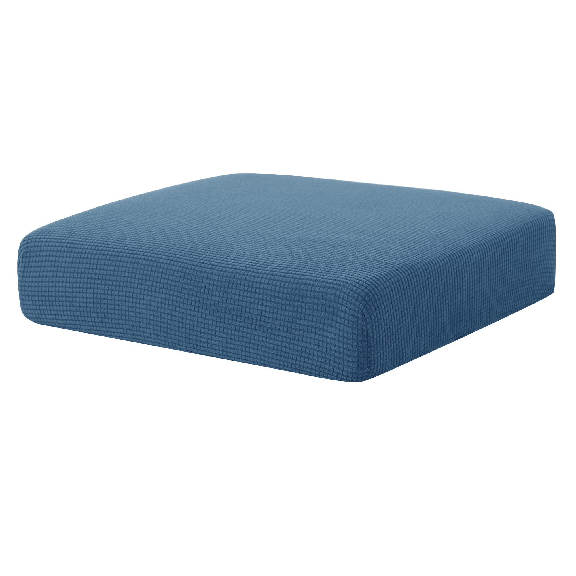 Hokway Stretch Couch Cushion Slipcovers Reversible Cushion Protector Slipcovers Sofa Cushion Protector Covers(Denim Blue, Small)
