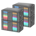 Ejoyous Clothes Storage Bags, Large Clothing Storage Pocket Foldable Under bed Storage Box Clothes Storage Wardrobe Organizer, f