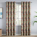 haus & kinder Blackout Door Curtains 7 Feet Long Pack of 2 Door Curtains, 7 Feet Curtains for Door, 100% Room Darkening (Floral