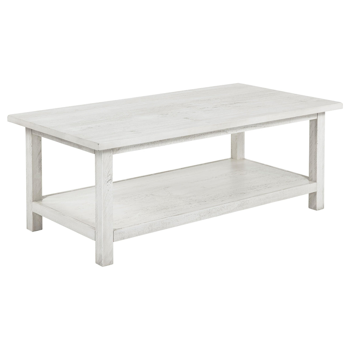 Coaster Home Furnishings Payne Wood Coffee Table with Shelf White