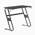 Flash Furniture Fisher Gaming Desk - Black Ergonomic Computer Desk - 51.5" Gamers Table with Cup Holder and Headphone Hook