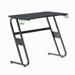 Flash Furniture Fisher Gaming Desk - Black Ergonomic Computer Desk - 51.5 Gamers Table with Cup Holder and Headphone Hook