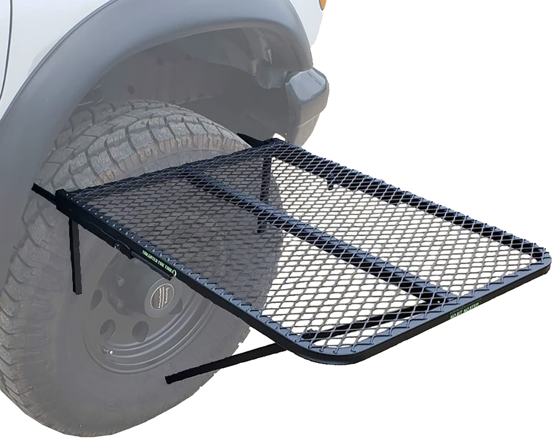 Tire Table Camping Table, Standard (29' X 23' X 1.5'), Black (Aluminum)