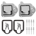 Baumfeuer 1 Count Truck Tool Box Latch Replacement Stainless Steel Toolbox Paddle Lock Replacement Handle With Keys For Truck, R