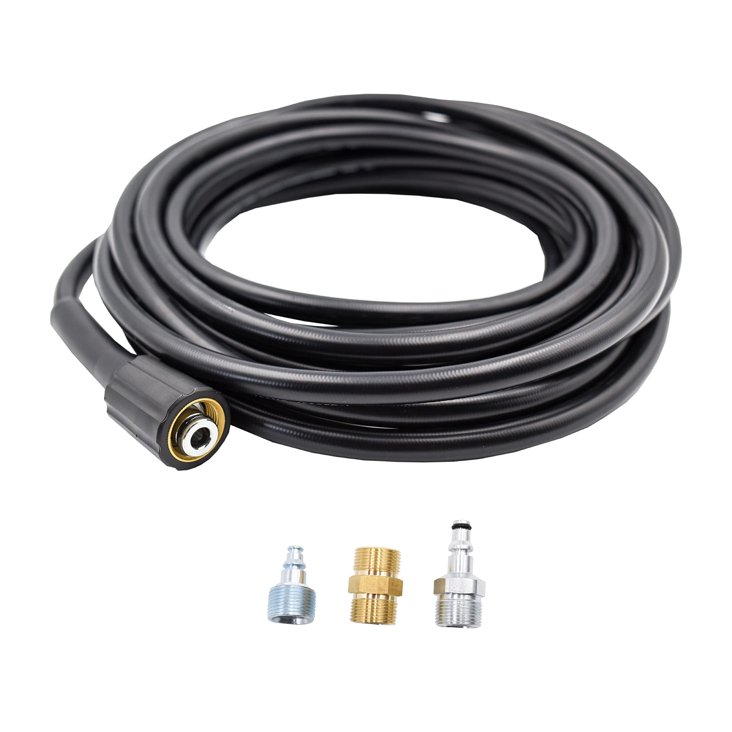 Ar Blue Clean Pw909Uh-R 25 Foot High Pressure Hose Kit. Includes 25 Super Soft Hose, 100 Series Transfer Adapter, 300 Series Tra