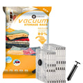 Vacuum Storage Bags (5 x Large, 5 x Medium), Space Saver Sealer Compression Bags with Travel Hand Pump for Blankets, Comforters,