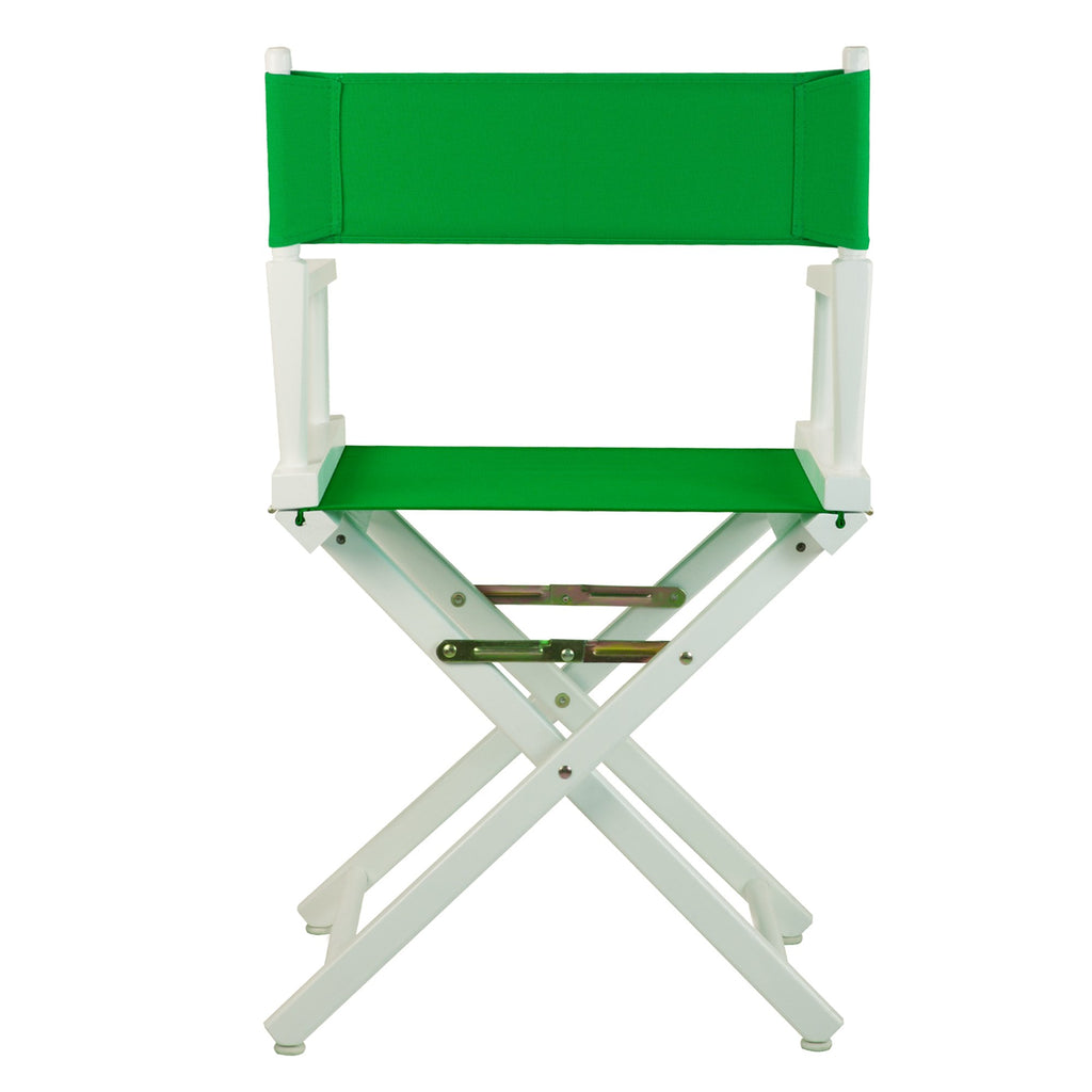 Casual Home 18" Director'S Chair White Frame With Green Canvas