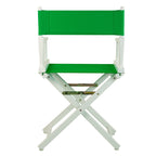 Casual Home 18" Director'S Chair White Frame With Green Canvas