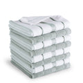 KitchenAid Albany Dishcloth 8 Pack Set, Matte Grey/White, 12x12