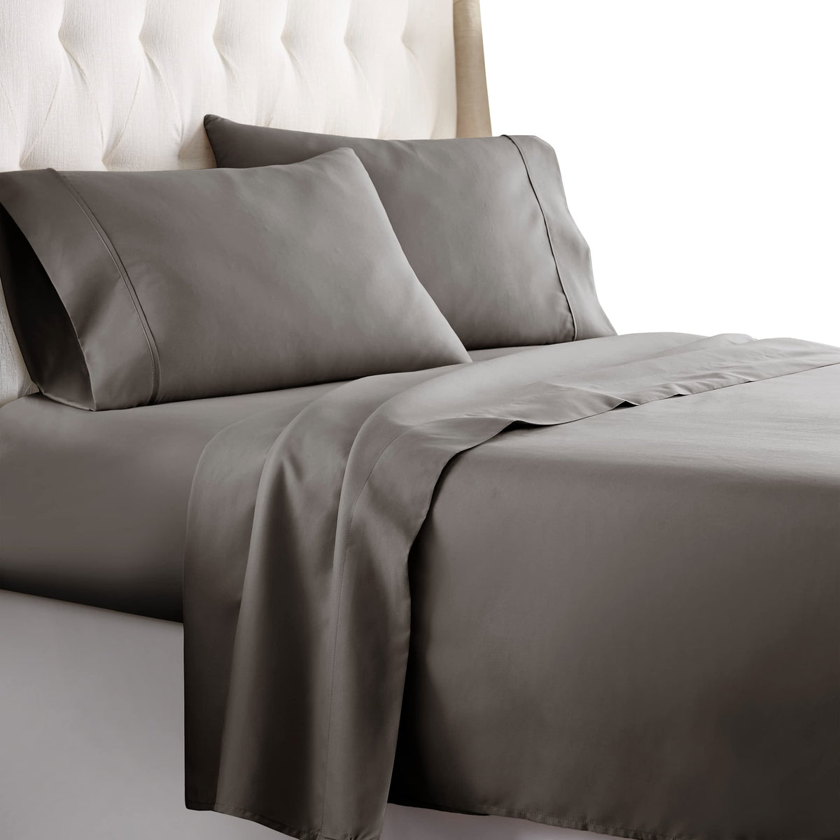 Hc Collection Queen Sheet Set - Deep Pocket Bed Sheets - Extra Soft & Breathable - 4 Pc Set, Easy Care, Machine Washable - Cooli