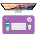 Desk Pad, 23.6' X 13.8' Pu Leather Mat, M Extended Mouse Waterproof Blotter Protector, Ultra Thin Small Laptop Keyboard Non-Sl