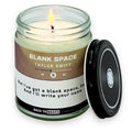 Back to Basics Candles | Blank Space - 9oz Soy Coconut Wax Fir Balsam Scented Candle for Home Decor, Taylor inspired Birthday Gi