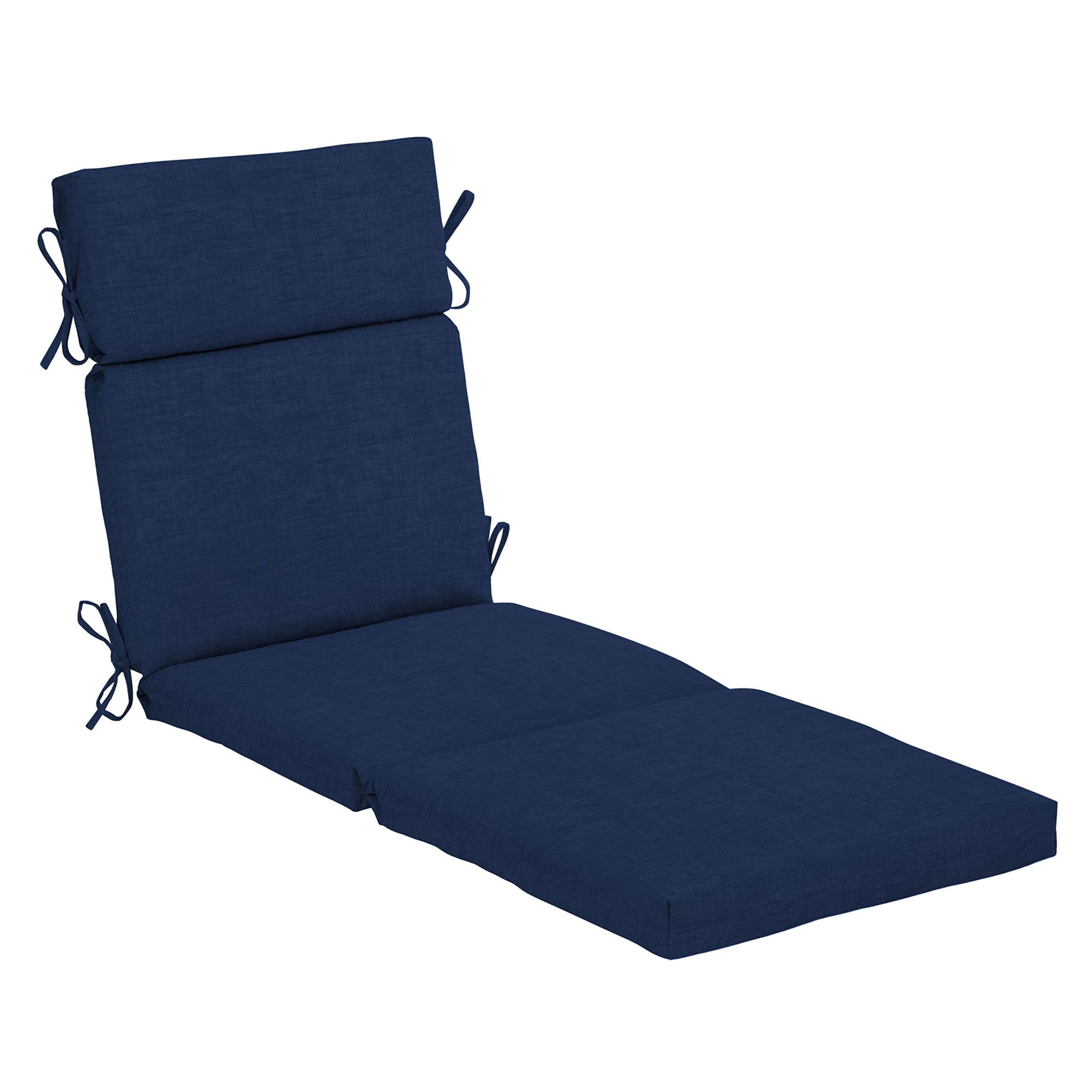 Arden Outdoor Chaise Cushion, 22 X 77, Rain-Proof, Fade Resistant 22 X 77, Sapphire Blue Leala