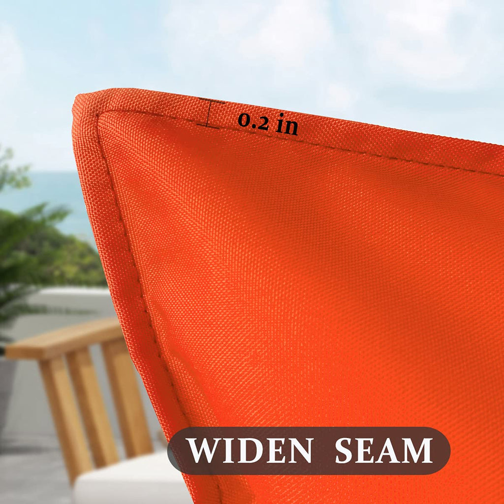 Sofjagetq 20X20 Orange Patio Waterproof Throw Pillow Covers Set Of 2, Decorative Outdoor Pillow Cushion Cases Without Insert For