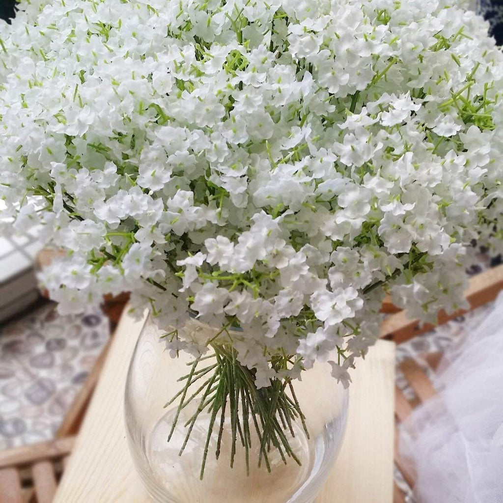 Bringsine Baby Breath Gypsophila Wedding Decoration Bride White Colour Pu Flowers 30 Pieces/Lot