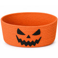 Pinkunn Halloween Boo Basket Orange Pumpkin Trick or Treat Gifts Buckets
