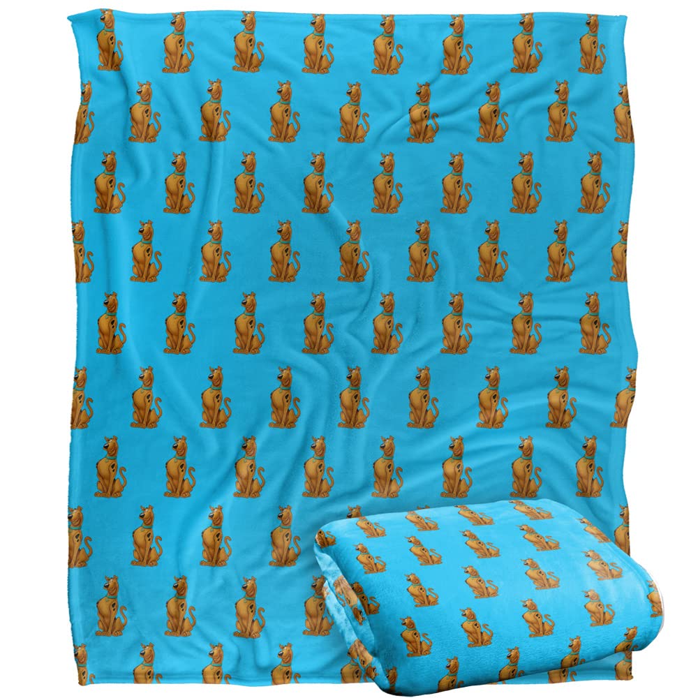 Scooby-Doo Character Pattern Officially Licensed Silky Touch Super Soft Throw Blanket 50' X 60'