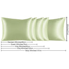 NTBAY Satin Body Pillowcase 20x54 Inches, Sage Green, Luxurious Silky Fabric, Envelope Closure for Hair and Skin Care