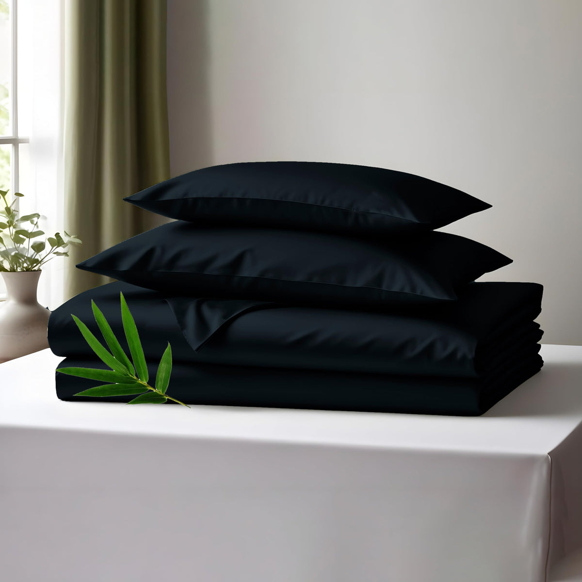 Linenwalas Premium 100% Viscose Derived From Bamboo King Size Sheet Set - Ultra Soft, Breathable & Cooling, Ideal For Hot Sleepe