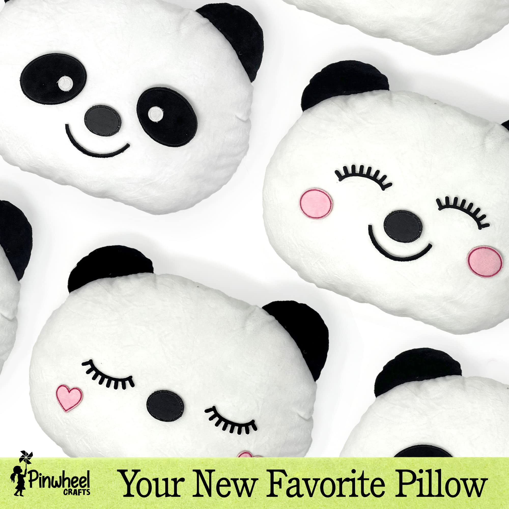 Easy Sew Panda Pillow Kit - Children'S Sewing Kit, Learn To Sew, Beginner Art & Craft, Panda Gifts For Kids Girls Boys 8-12, Plu